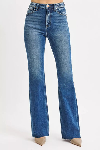 RISEN High Rise Flare Jeans - Casual Fit Clothes