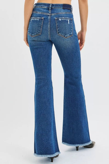 RISEN High Rise Flare Jeans - Casual Fit Clothes