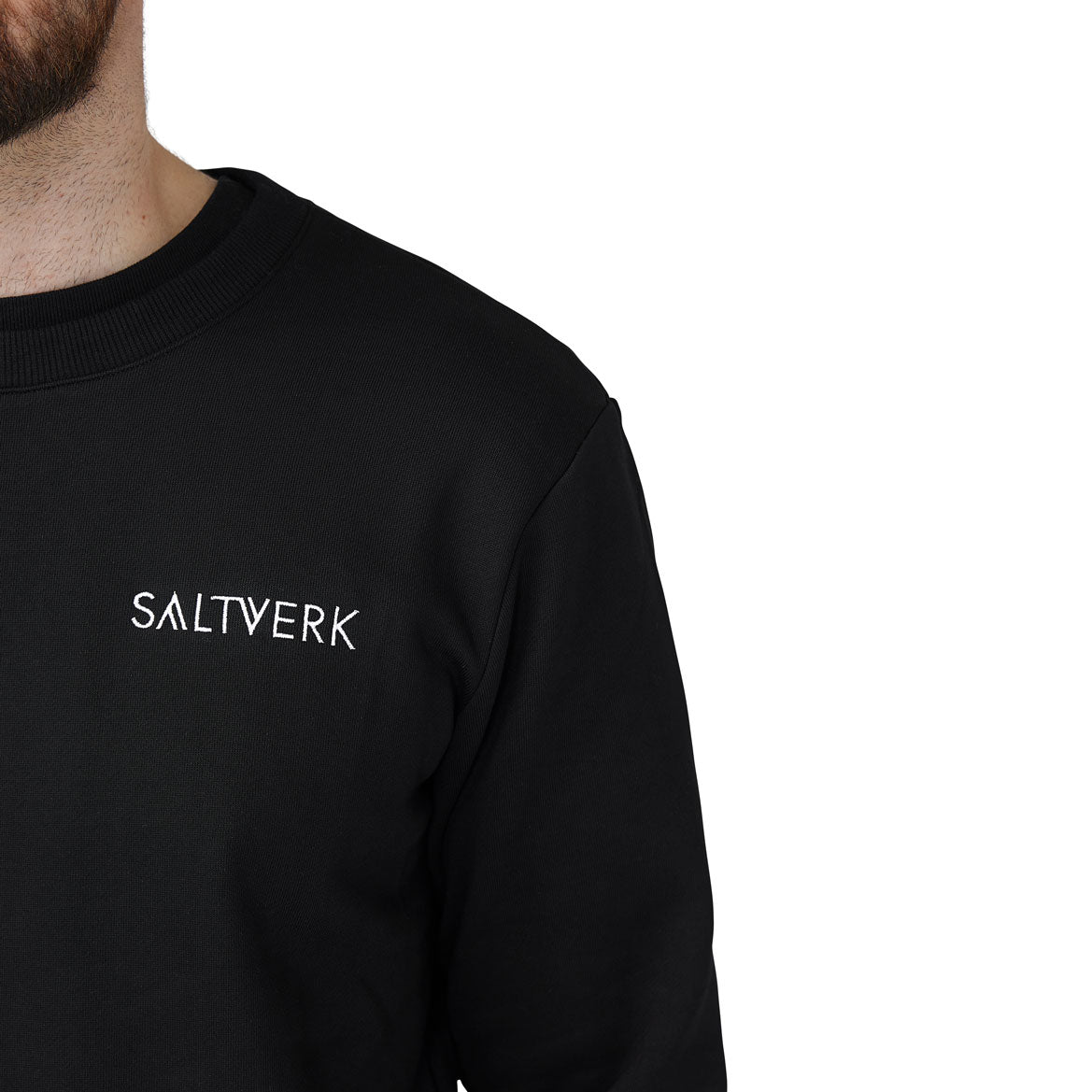 SALTVERK Sweatshirt - Black - Casual Fit Clothes