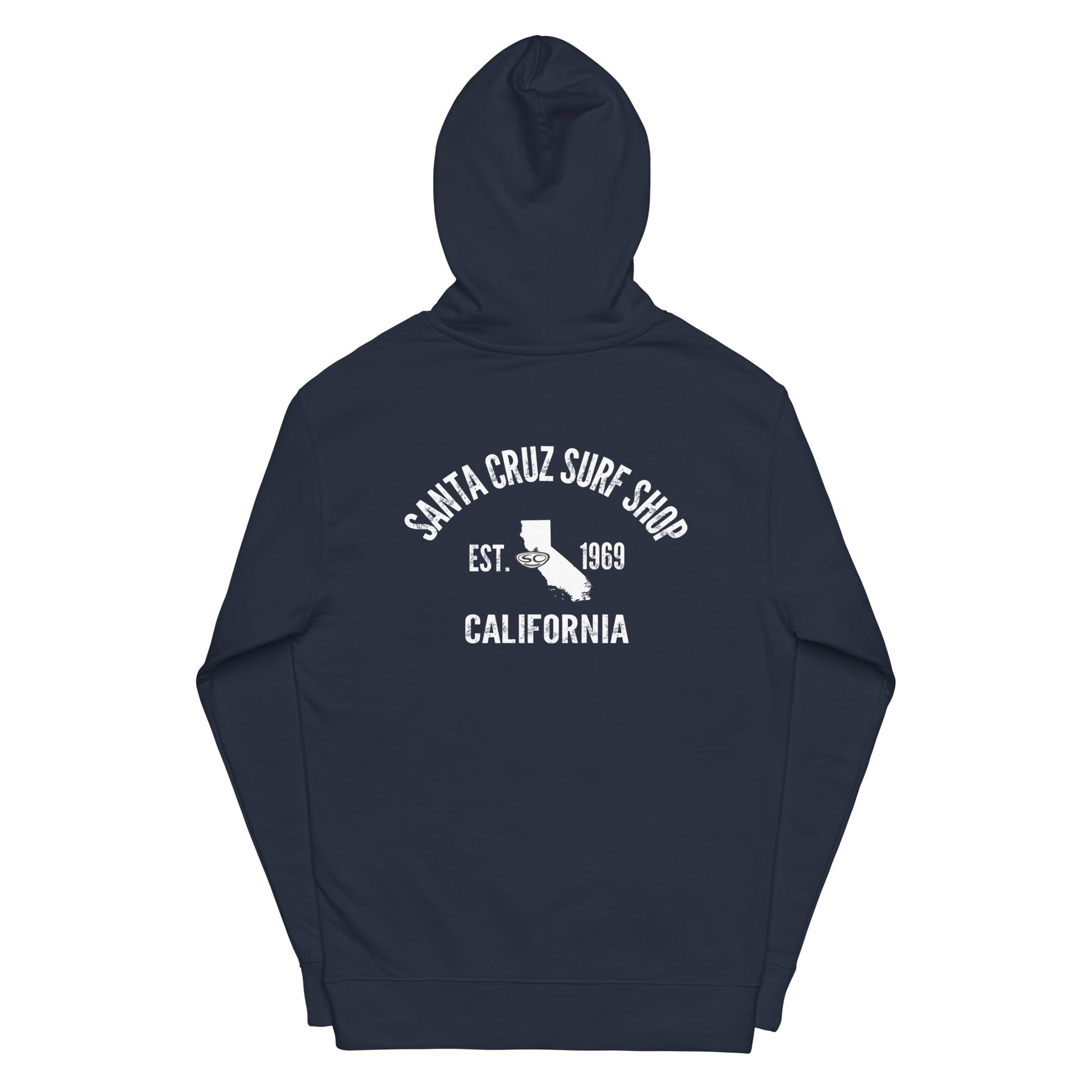 Santa Cruz Surf Shop EST 1969 Premium Mens Hoodie - Casual Fit Clothes
