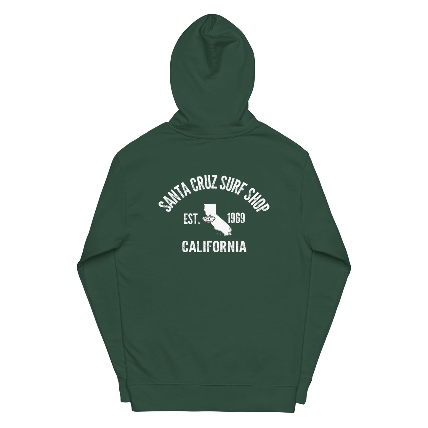 Santa Cruz Surf Shop EST 1969 Premium Mens Hoodie - Casual Fit Clothes
