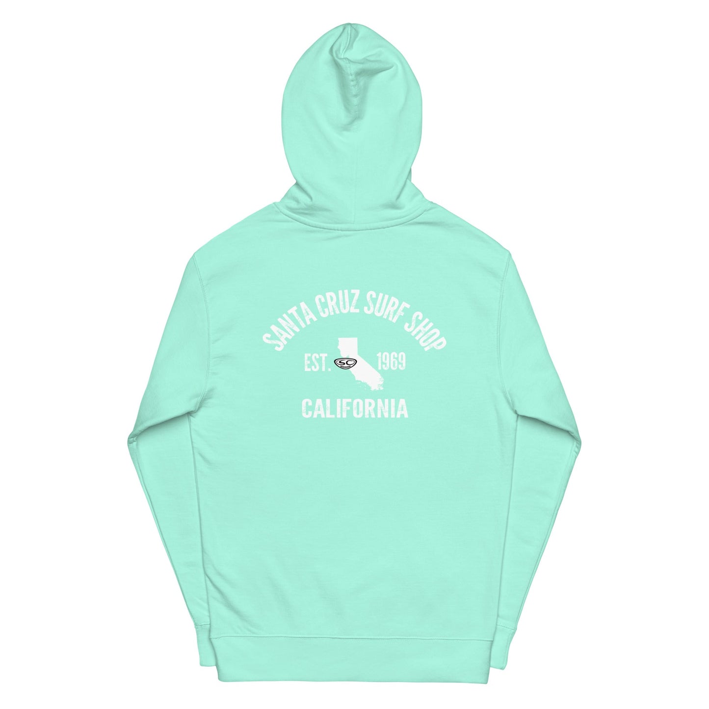 Santa Cruz Surf Shop EST 1969 Premium Mens Hoodie - Casual Fit Clothes