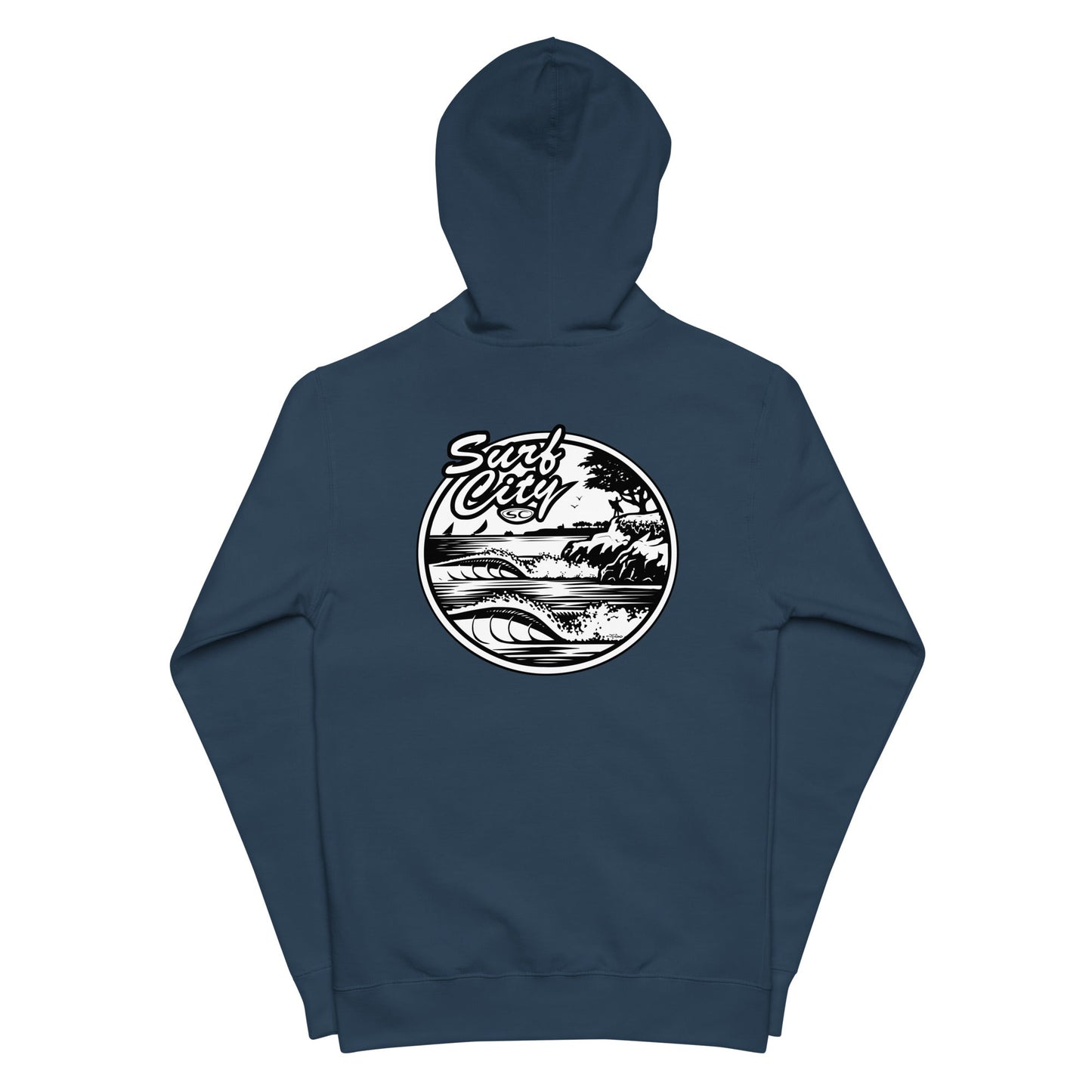 Santa Cruz Surf Shop " SURF CITY" Premium Mens Zip Hoodie - Casual Fit Clothes