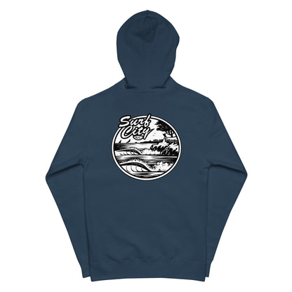 Santa Cruz Surf Shop " SURF CITY" Premium Mens Zip Hoodie - Casual Fit Clothes