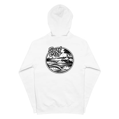 Santa Cruz Surf Shop " SURF CITY" Premium Mens Zip Hoodie - Casual Fit Clothes