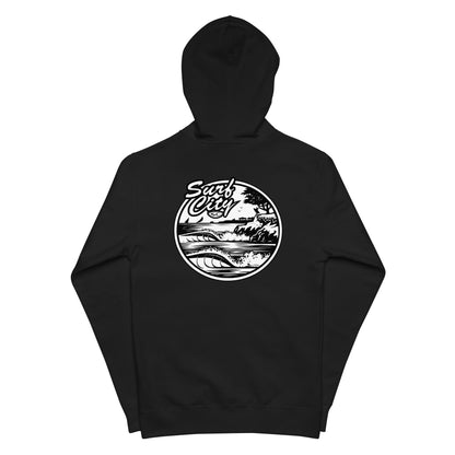Santa Cruz Surf Shop " SURF CITY" Premium Mens Zip Hoodie - Casual Fit Clothes