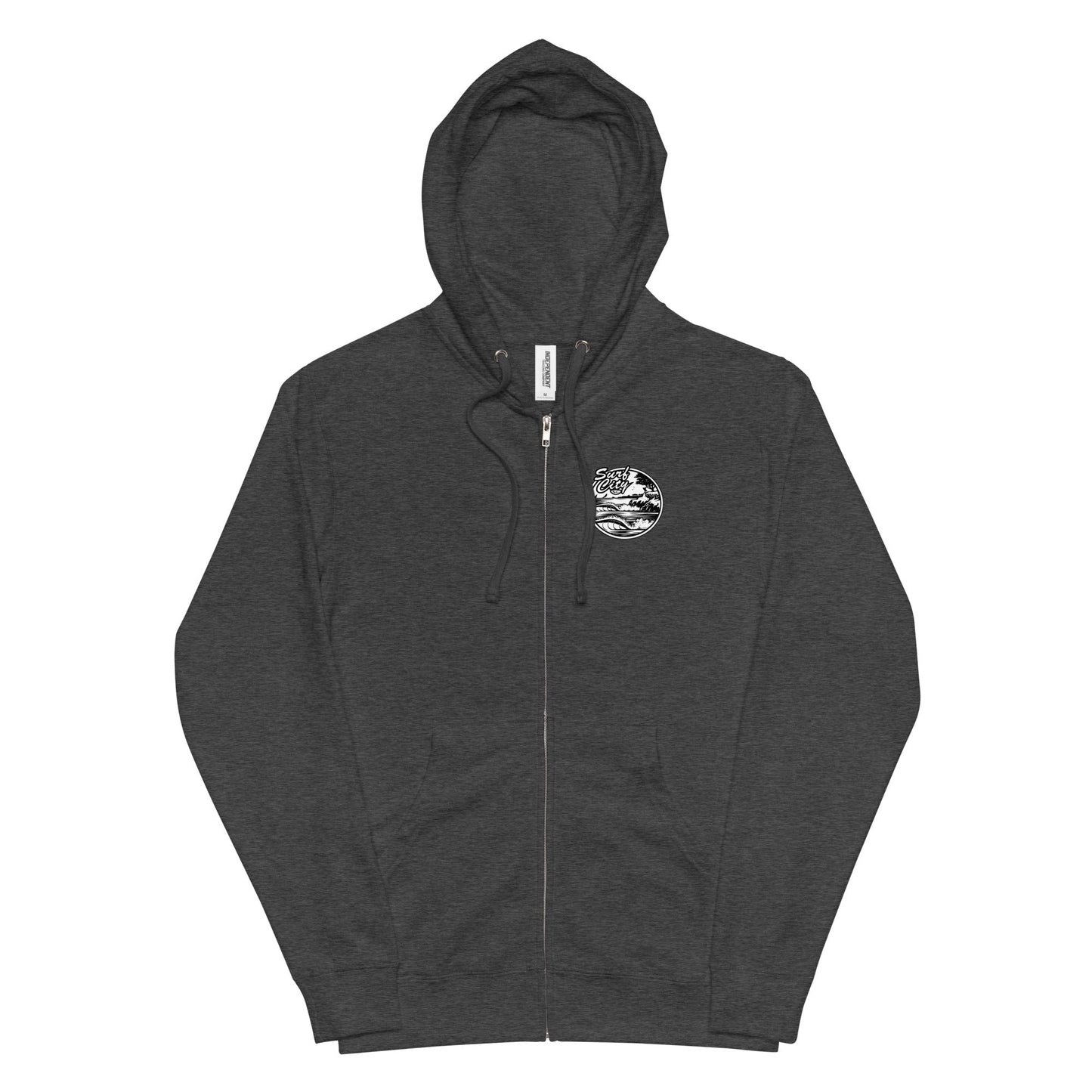 Santa Cruz Surf Shop " SURF CITY" Premium Mens Zip Hoodie - Casual Fit Clothes