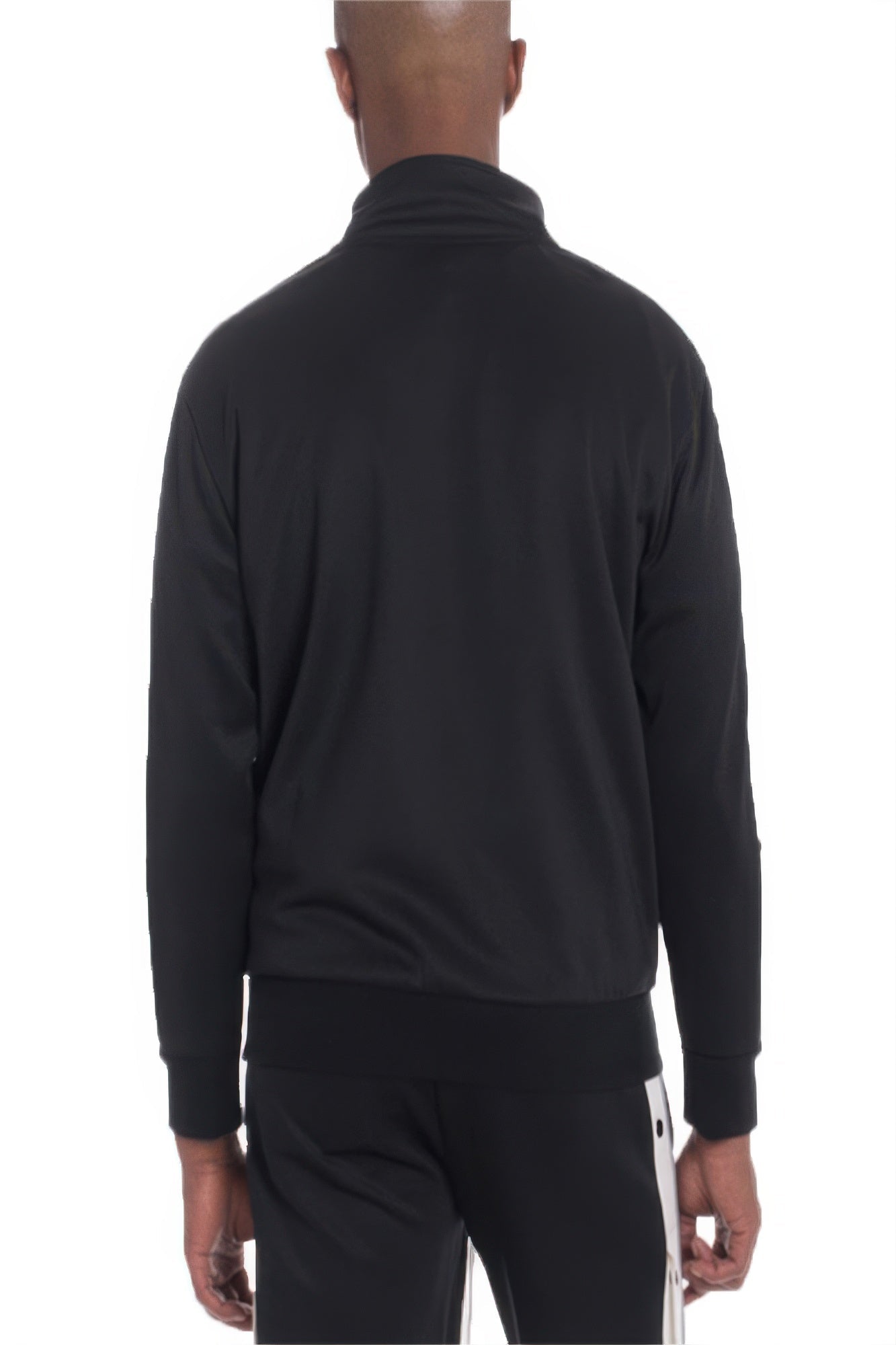 Snap Button Track Jacket - Casual Fit Clothes