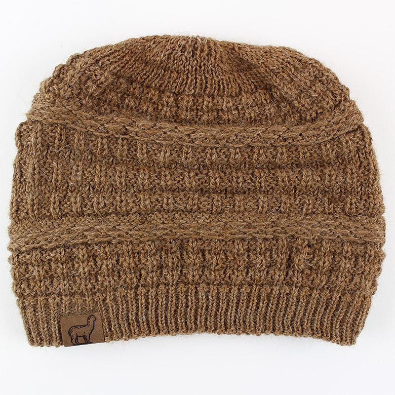 Textured Alpaca Slouch Beanie - Casual Fit Clothes