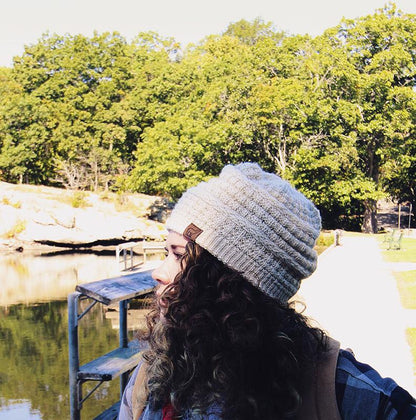 Textured Alpaca Slouch Beanie - Casual Fit Clothes