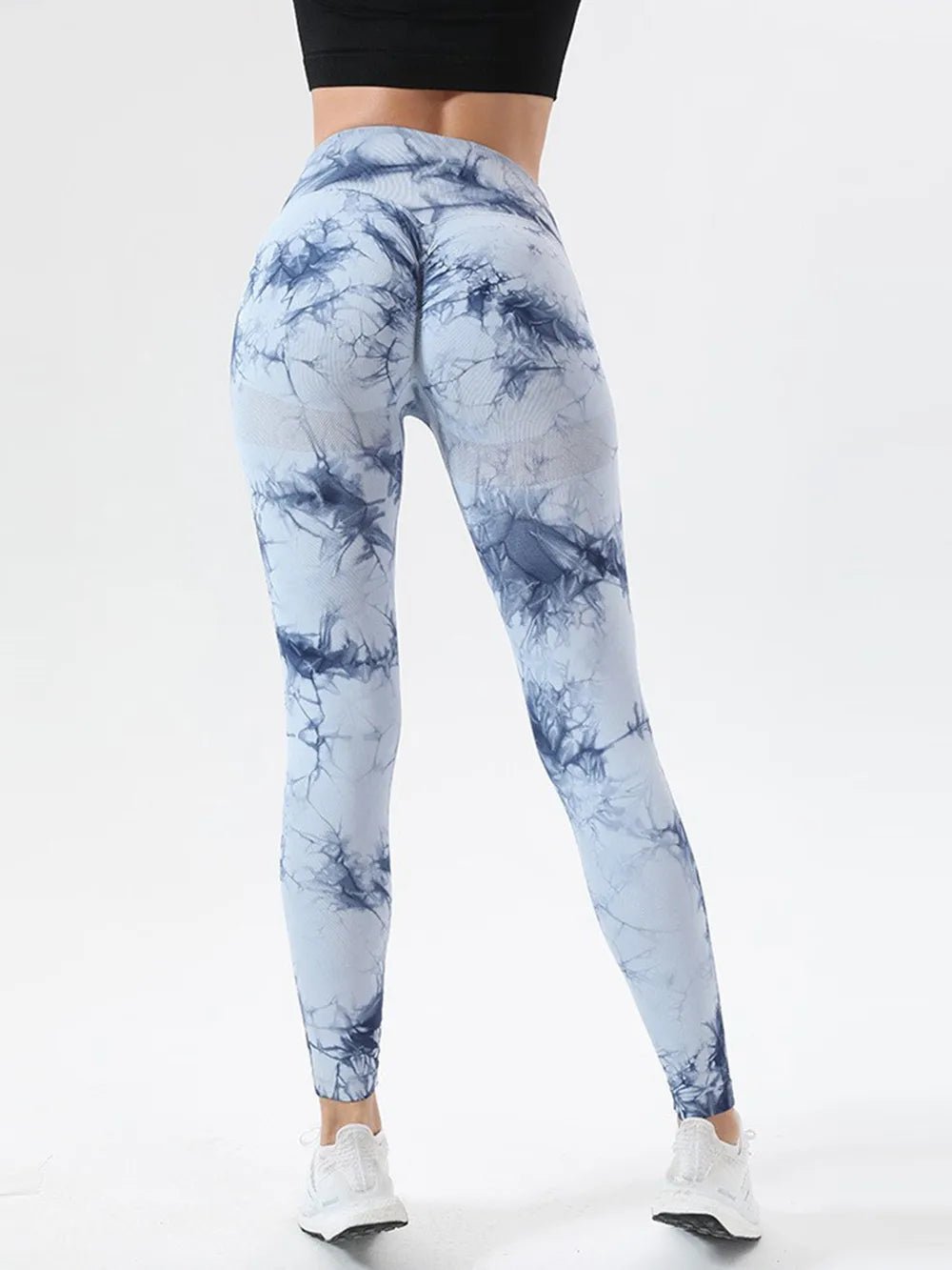 Tie - Dye High Waist Active Leggings - Casual Fit Clothes