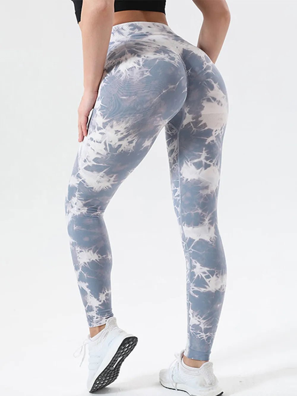 Tie - Dye High Waist Active Leggings - Casual Fit Clothes