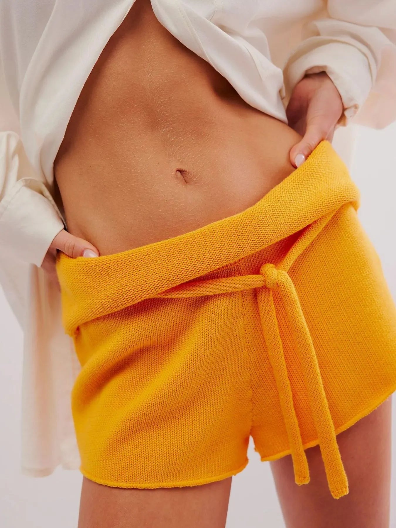 Tied Casual Shorts - Casual Fit Clothes