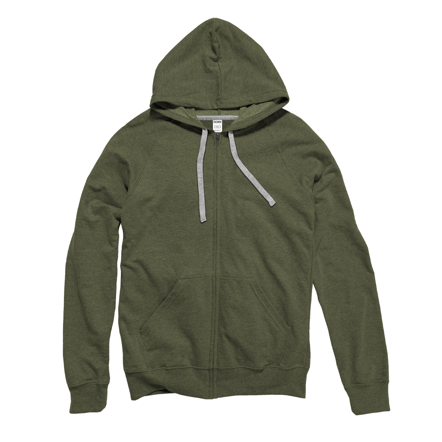 Unisex Heathered Full Zip Hood - Casual Fit Clothes