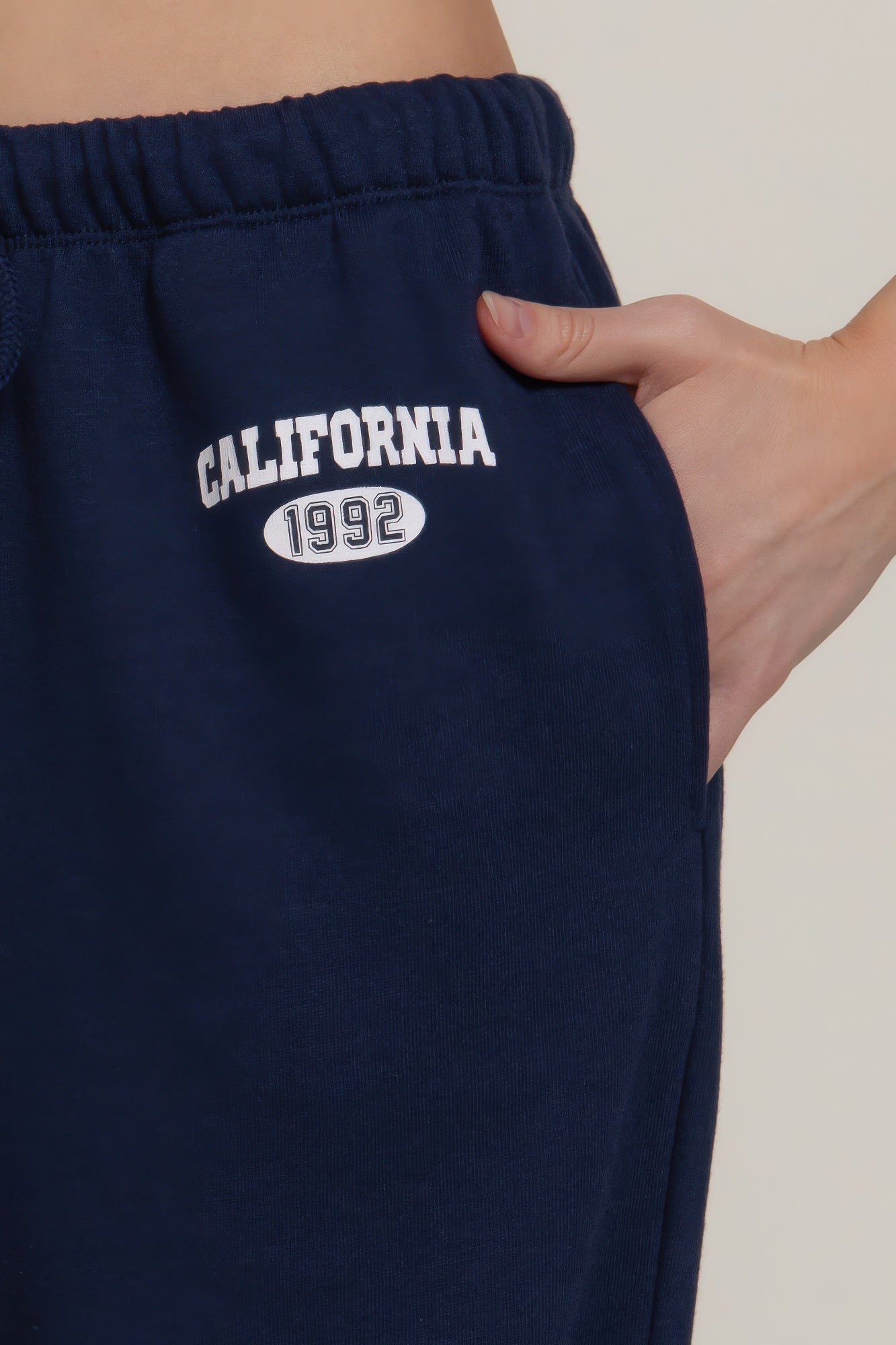 Waistband Print Detail Sweatpants - Casual Fit Clothes