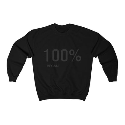 Womens 100% Vegan Logo Sweatshirt - Casual Fit Clothes